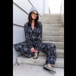 Dressed in Lala - NWT - Interstellar Astronauts Plissé Top & Pants Set, Medium